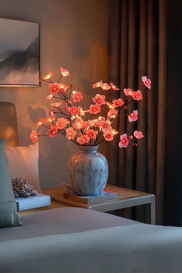 Décoration florale Blossom's Embrace - Lumière douce et lumineuse