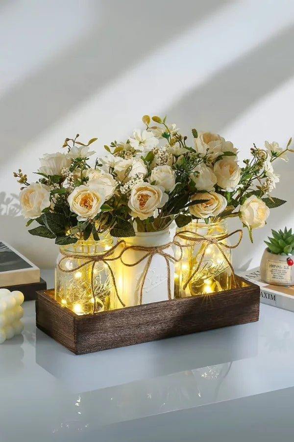 Décor de pot Blooming Enchantment Light Golden Glow