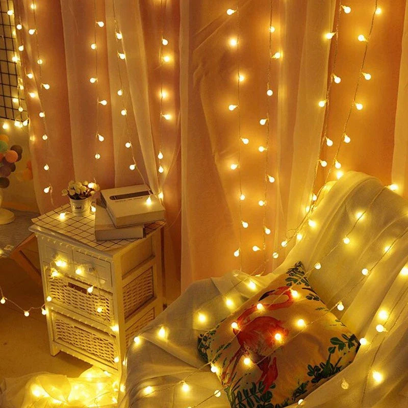 Solar-Illuminated String Lights, Outdoor-Friendly