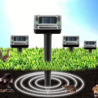 Solar-Operated Snake and Pest Repeller, Ultrasonic Technology