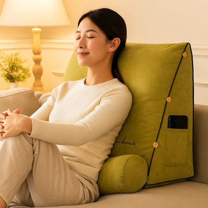 Wedge-Design Back Support Cushion, Adjustable