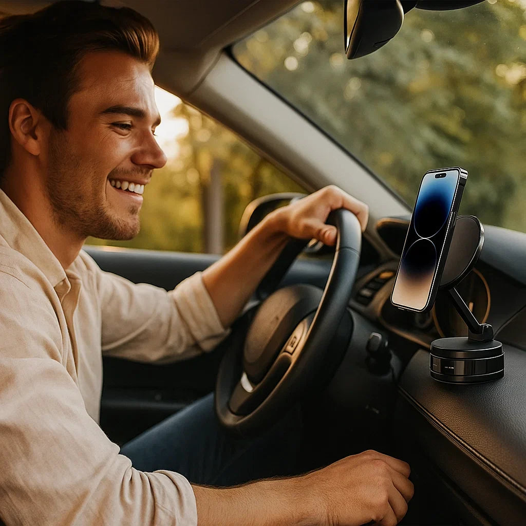 Magnetic Suction Cup, Adjustable 360° Phone Holder