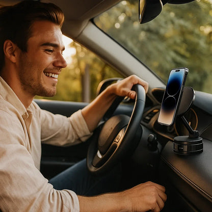 Magnetic Suction Cup, Adjustable 360° Phone Holder