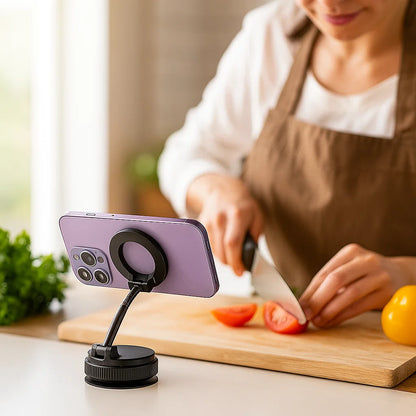 Magnetic Suction Cup, Adjustable 360° Phone Holder