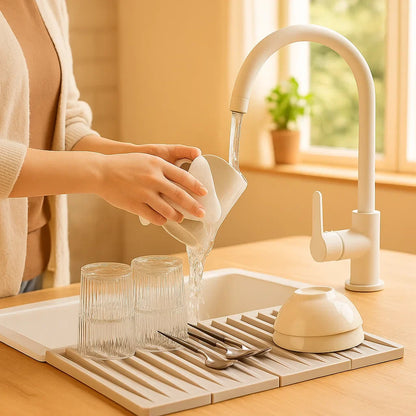 Foldable Silicone Drip Mat, Heat Resistant