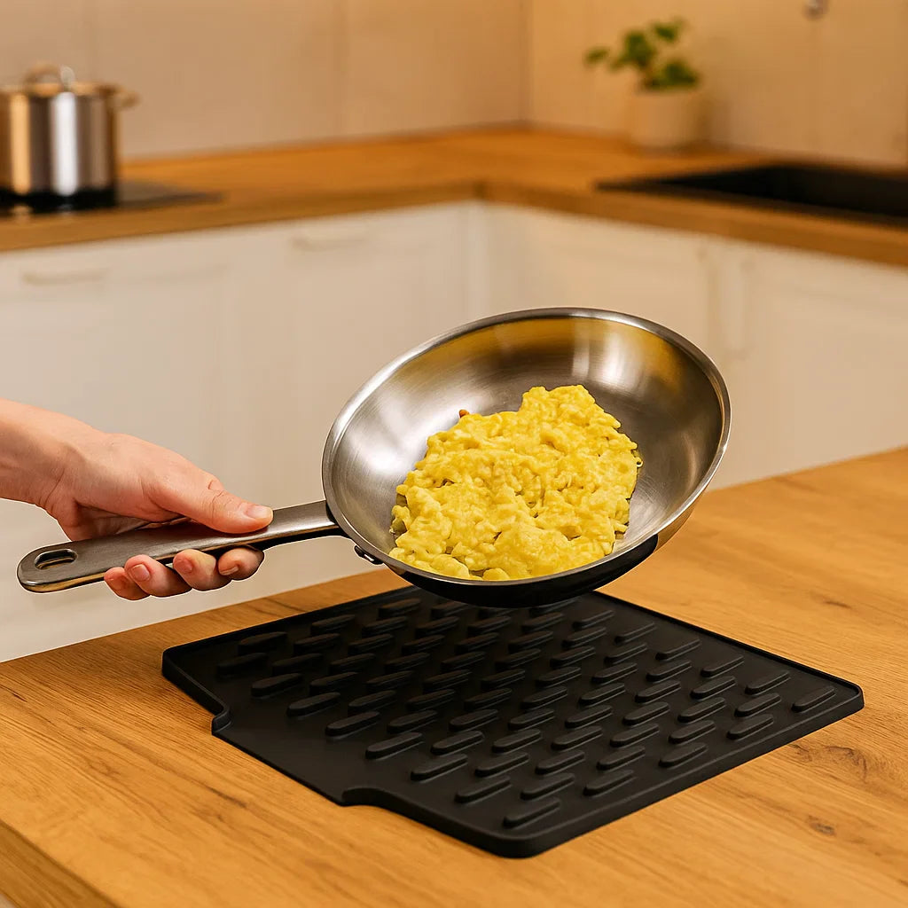 Heat-Resistant Drip Mat, Angled and Non-Slip