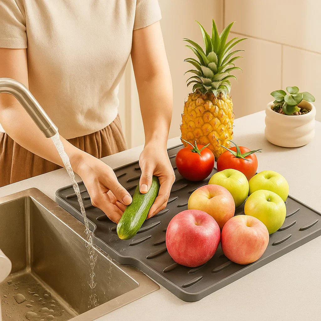 Heat-Resistant Drip Mat, Angled and Non-Slip