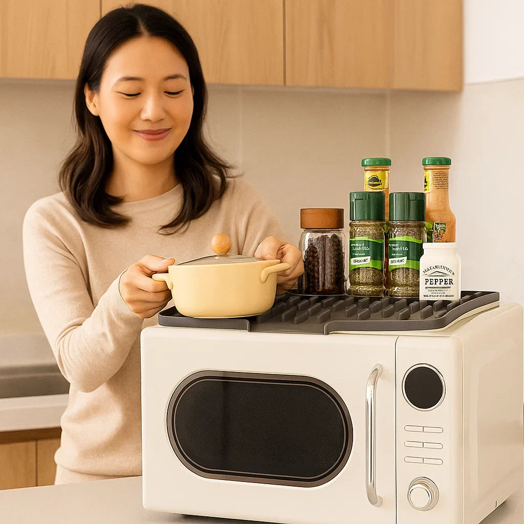 Heat-Resistant Drip Mat, Angled and Non-Slip