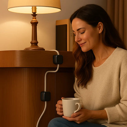 Magnetic Cable Organizer, Self-Adhesive Management Solution 6-Pack