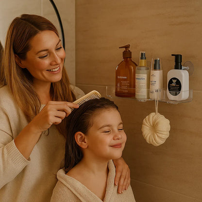 Compact Bathroom Shelf, Foldable Design
