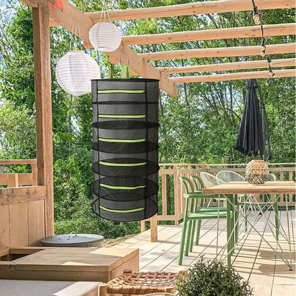 Foldable Drying Rack, Multi-Tier Mesh Design for Efficient Drying