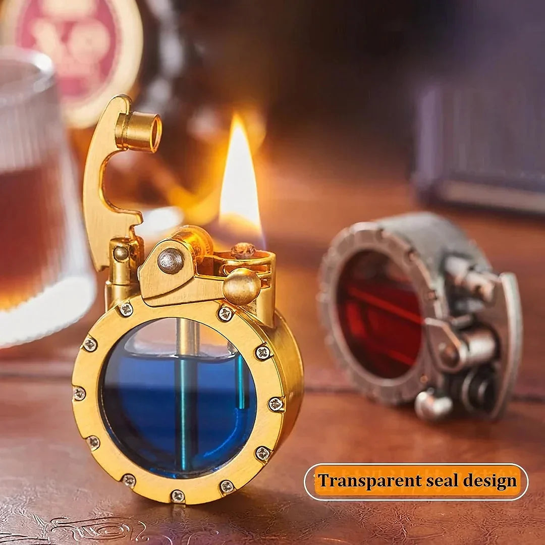 Stylish Fire Antique Transparent Kerosene Lighter