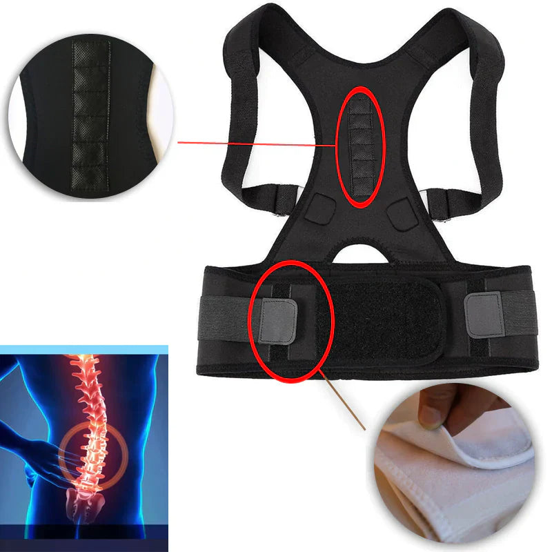 Magnetic Back Support, Posture Correcting