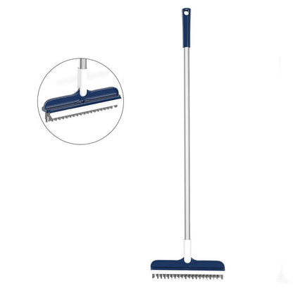 2-in-1 Floor Scrub Brush  V-Shaped Bristles & Rotating Head