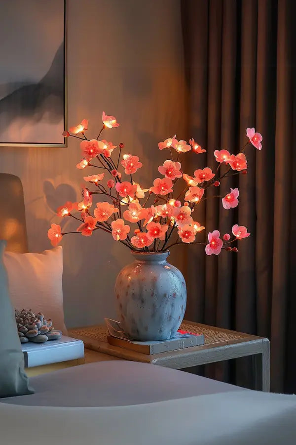 Enchanted Floral Lighted Branch Set  Soft Glow