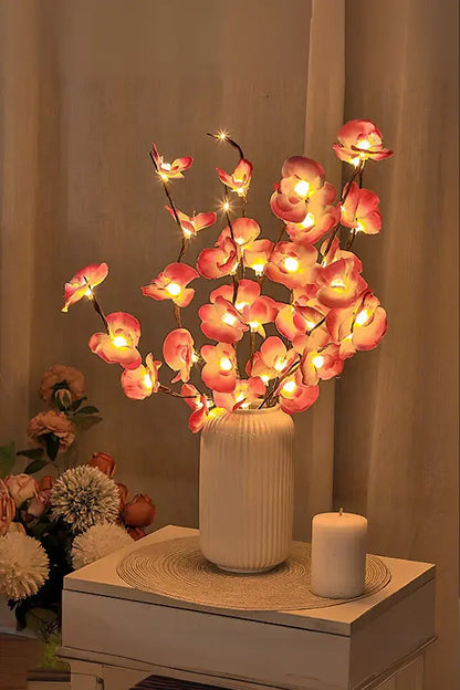 Enchanted Floral Lighted Branch Set  Soft Glow