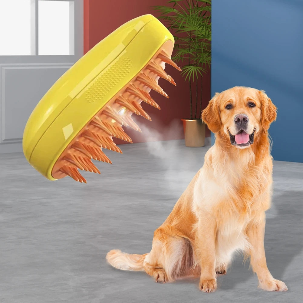 Brosse à vapeur pour chiens