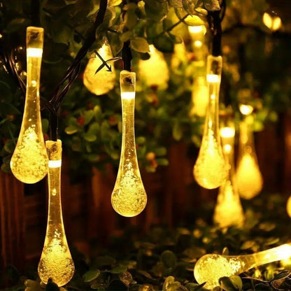 Solar Decorative String Lights, Vibrant Floral Design