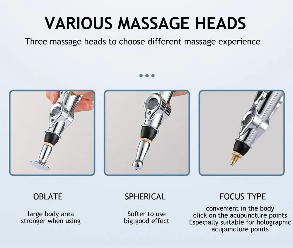 Electronic acupuncture device, meridian massage tool