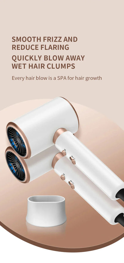 High-Power Hair Dryer, Dual Temperature Settings