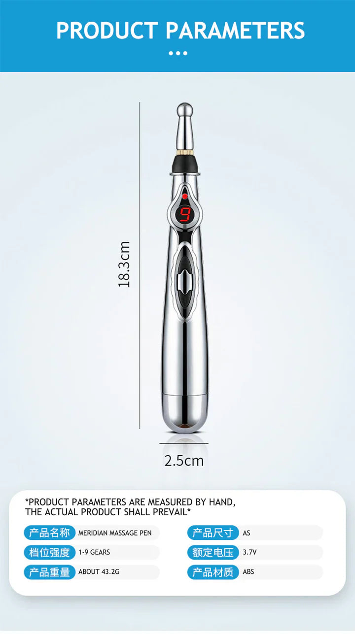 Electronic acupuncture device, meridian massage tool