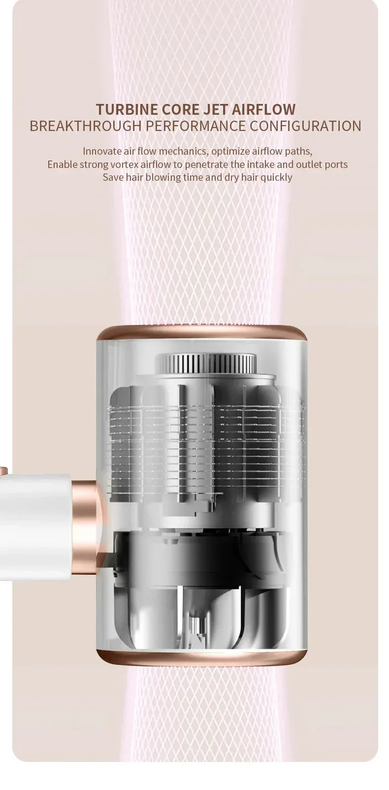 High-Power Hair Dryer, Dual Temperature Settings