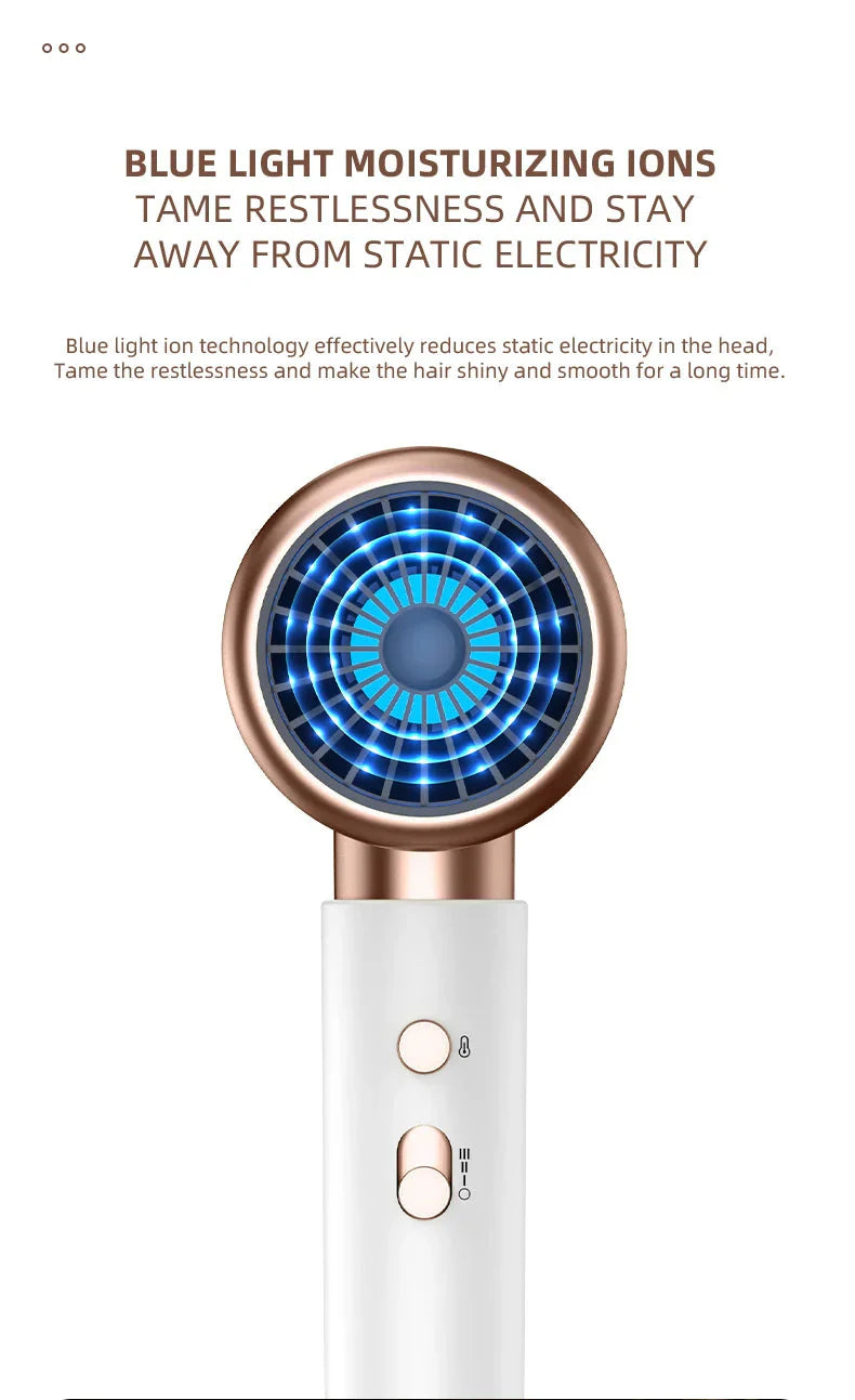 High-Power Hair Dryer, Dual Temperature Settings