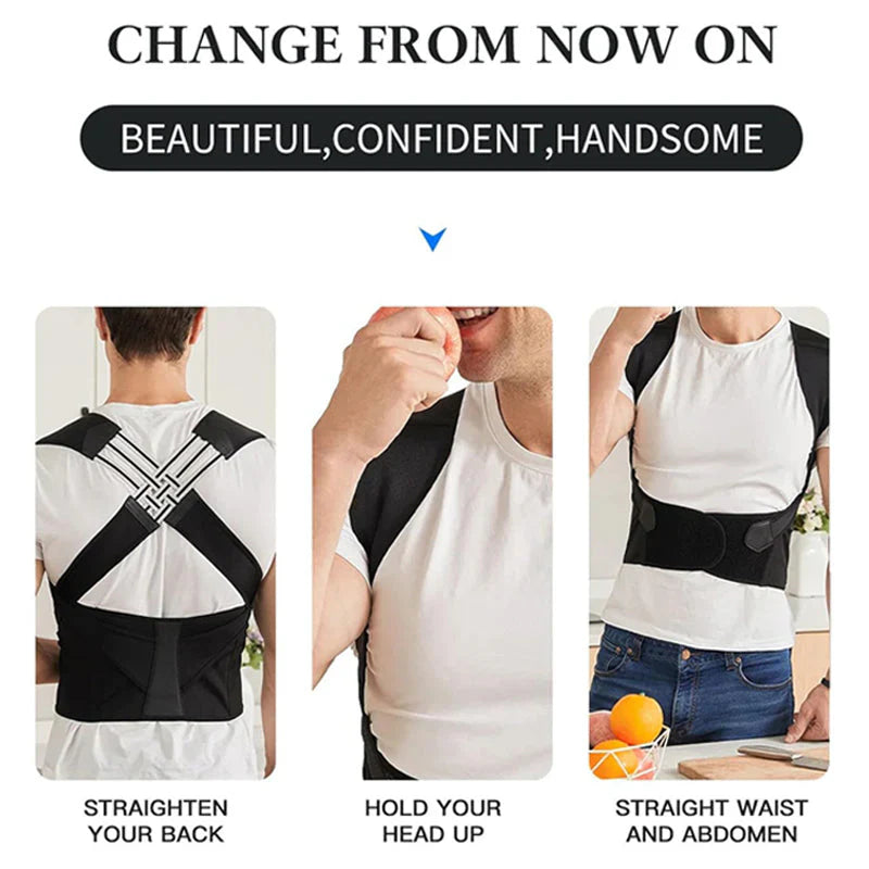 Adjustable Back Support Brace, Versatile Fit for Women and Children