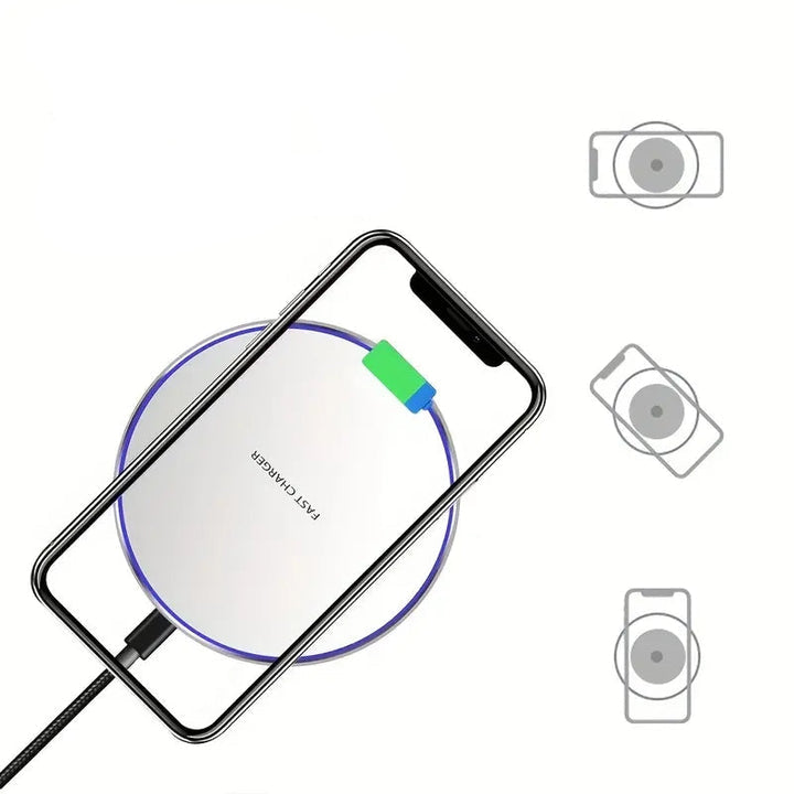 30W Wireless Fast Charging Pad, Versatile Compatibility