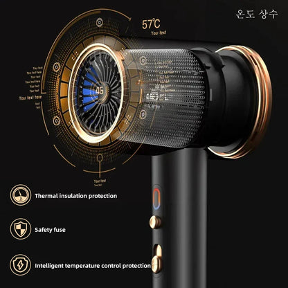 High-Power Hair Dryer, Dual Temperature Settings