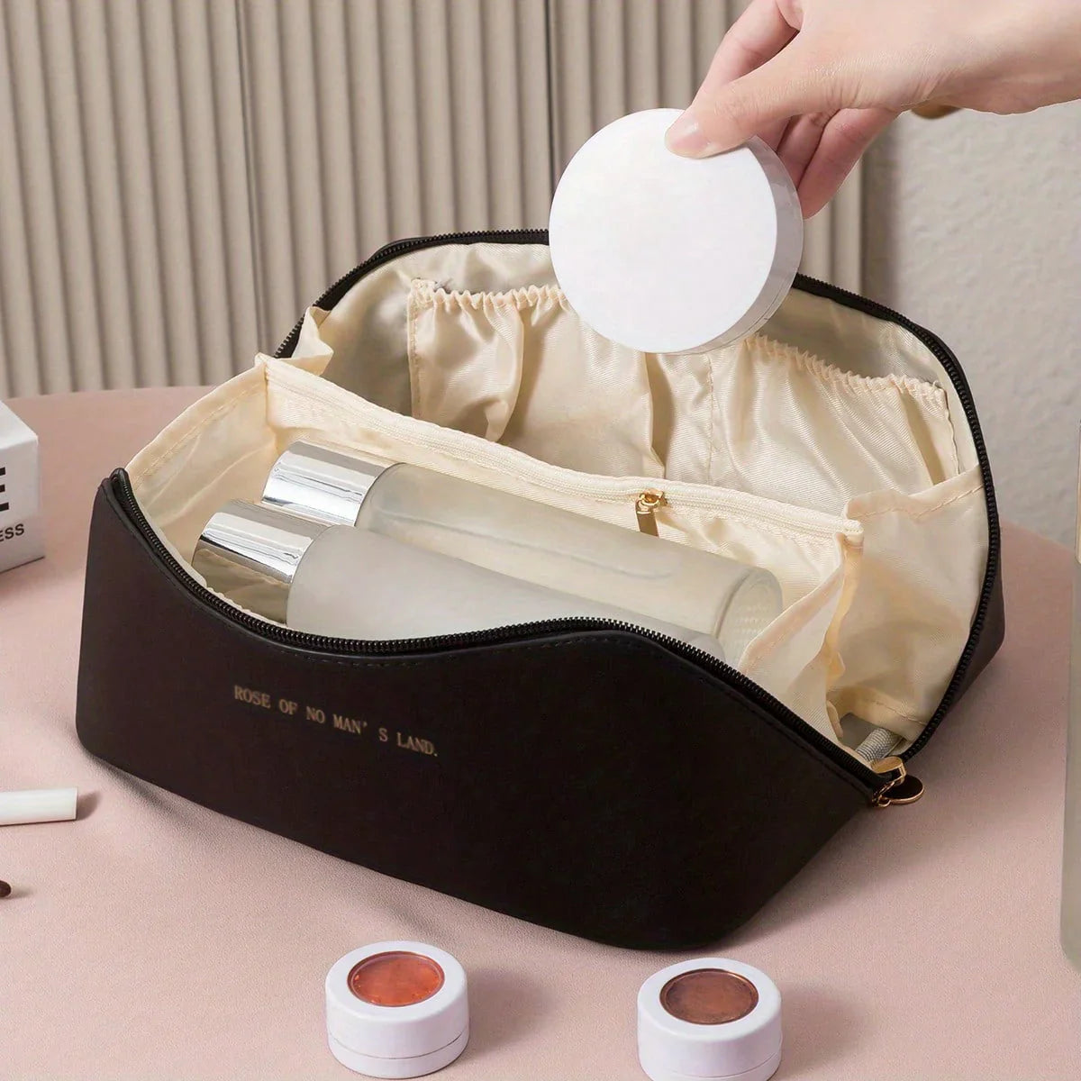 Chic Makeup Organizer, Travel-Friendly Design