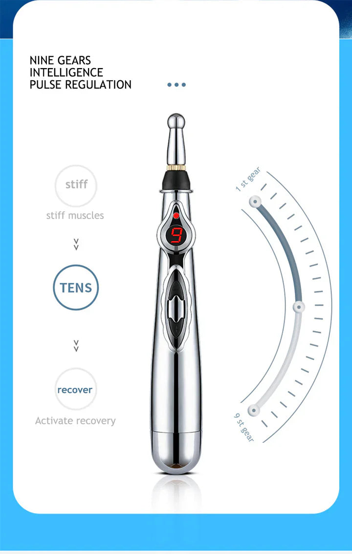 Electronic acupuncture device, meridian massage tool