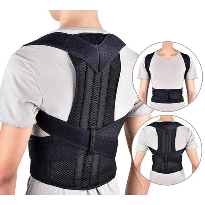 Adjustable Back Support Brace, Versatile Fit for Women and Children