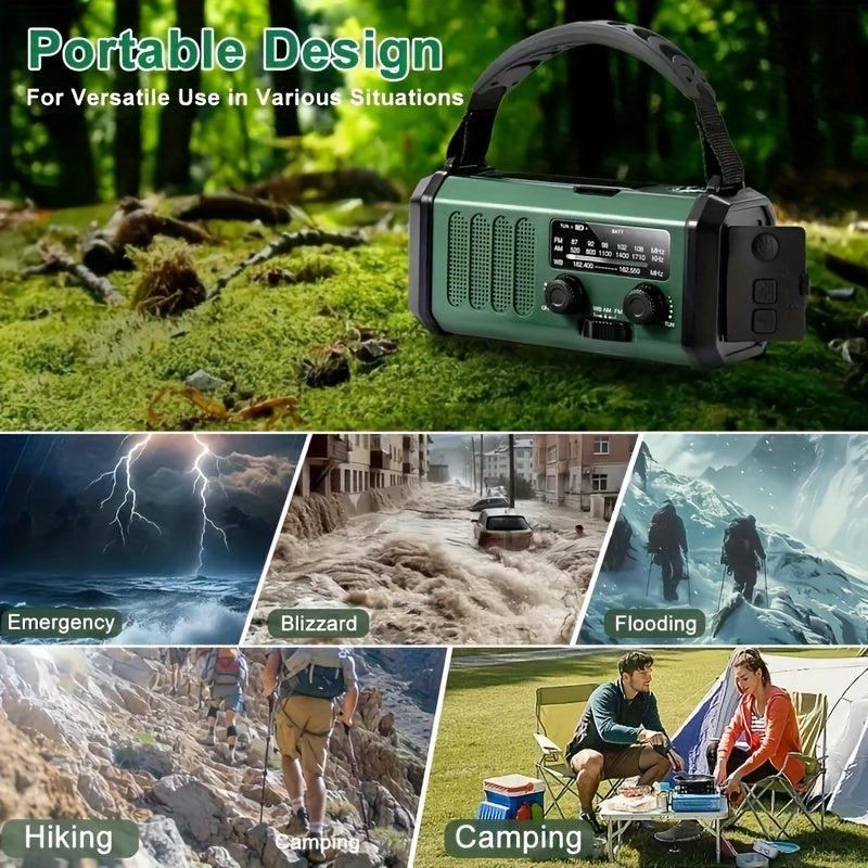 Multifunctional Emergency Radio with Flashlight and Charger