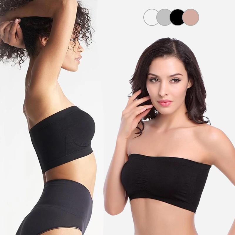 Wireless Strapless Bra  Stretch Fit