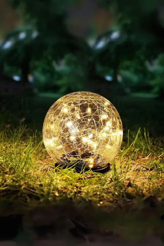 Solar Glass Cracked Light Ixie Orb  Enchanting Glow