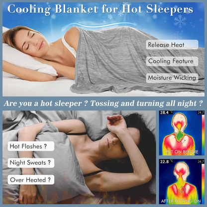 Cooling Blanket  Dual-Sided Lightweight Throw