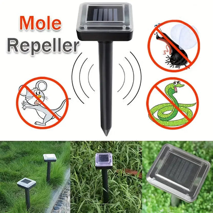 Solar-Operated Snake and Pest Repeller, Ultrasonic Technology