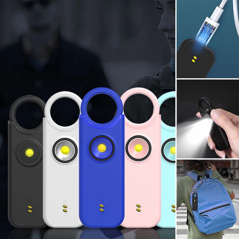 Rechargeable Personal Safety Alarm 135dB Portable Security