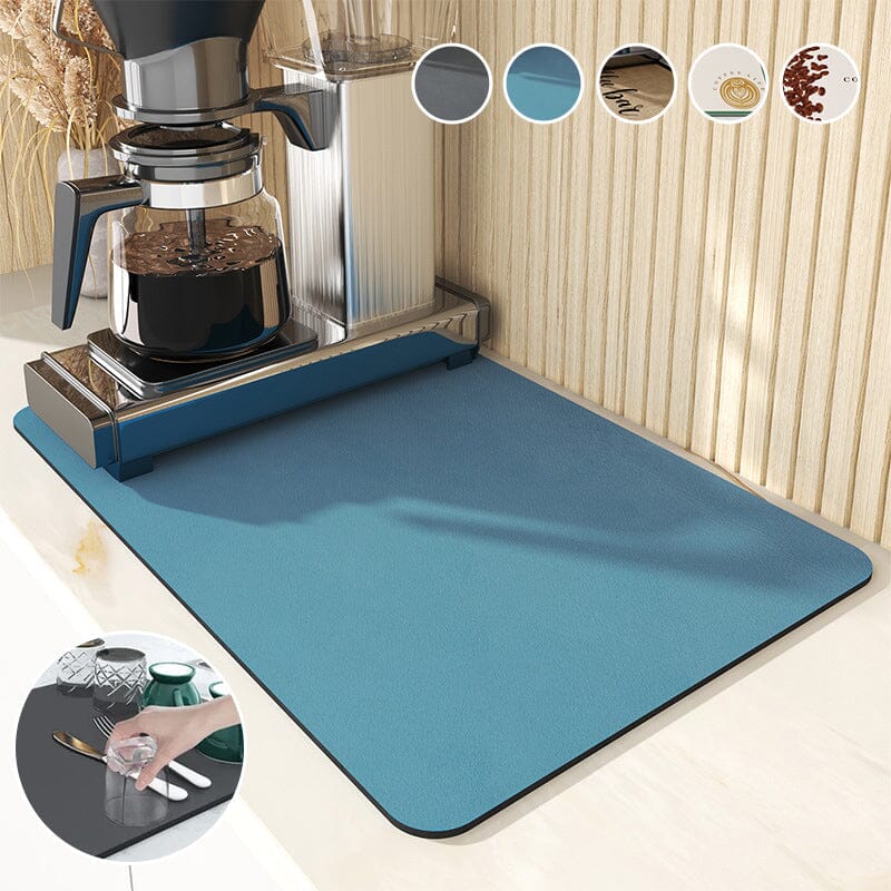 Kitchen Water Absorbing Draining Mat Non-Slip PVC Pad