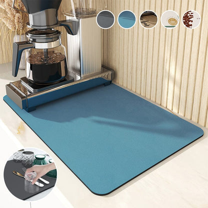 Kitchen Water Absorbing Draining Mat Non-Slip PVC Pad