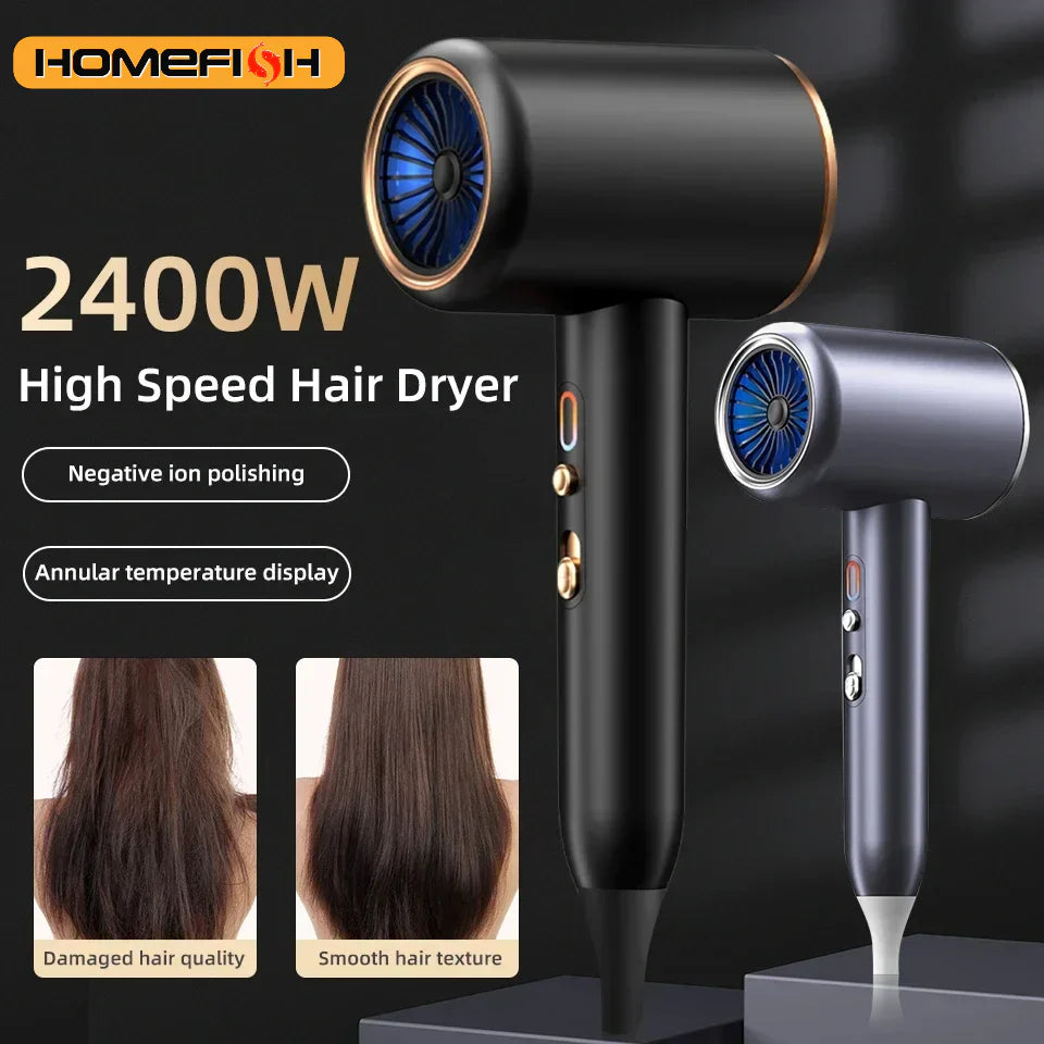 High-Power Hair Dryer, Dual Temperature Settings