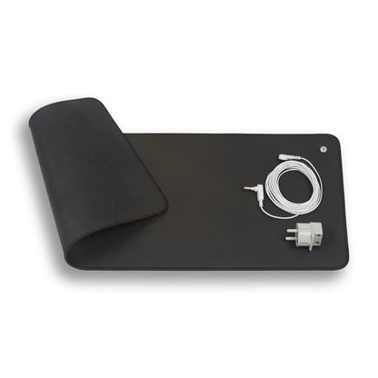 Carbon grounding mat for electronic devices and health