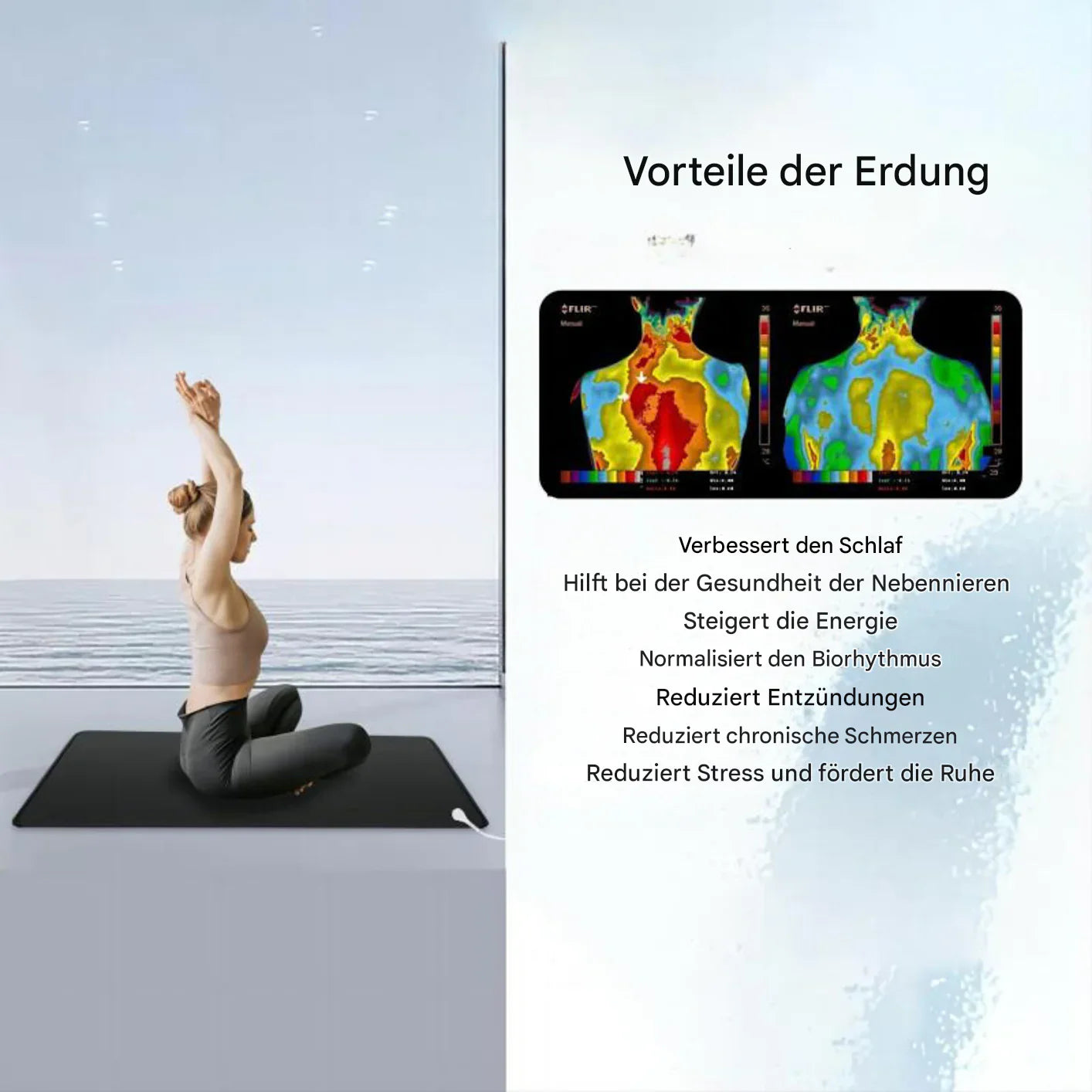 Carbon grounding mat for electronic devices and health