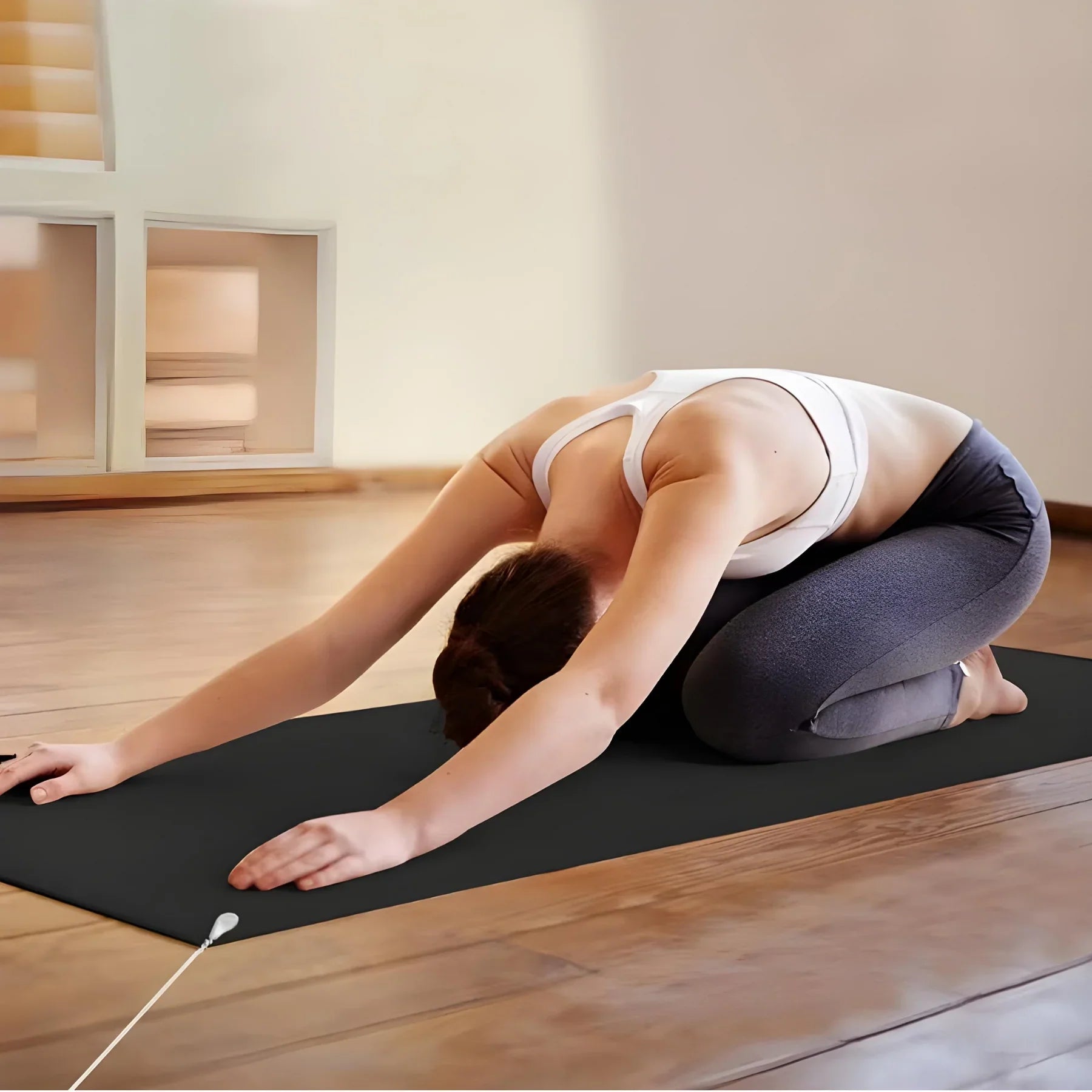 Carbon grounding mat for electronic devices and health