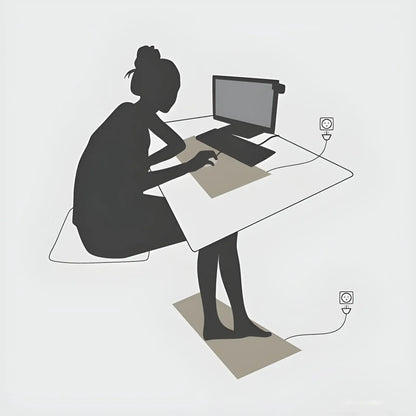 Carbon grounding mat for electronic devices and health