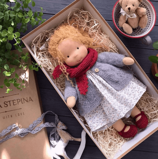 Waldorf-Inspired Cuddly Doll Soft Imaginative