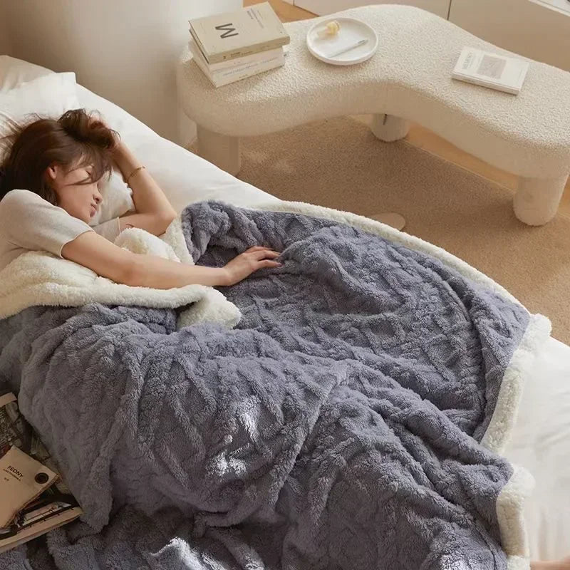 Winter Throw Blanket Thick Cosy
