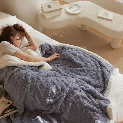 Winter Throw Blanket Thick Cosy