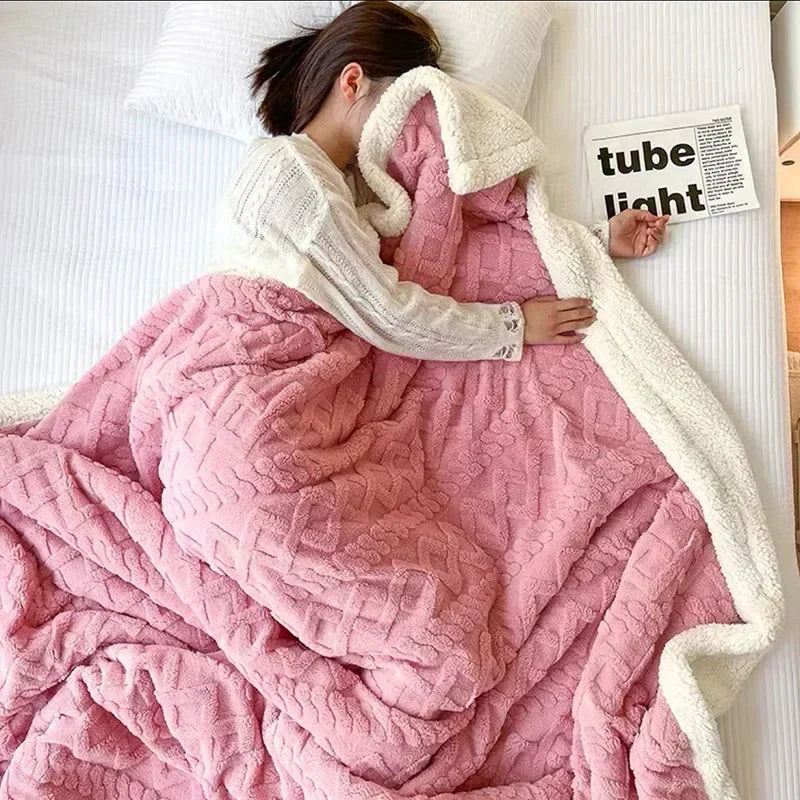 Winter Throw Blanket Thick Cosy